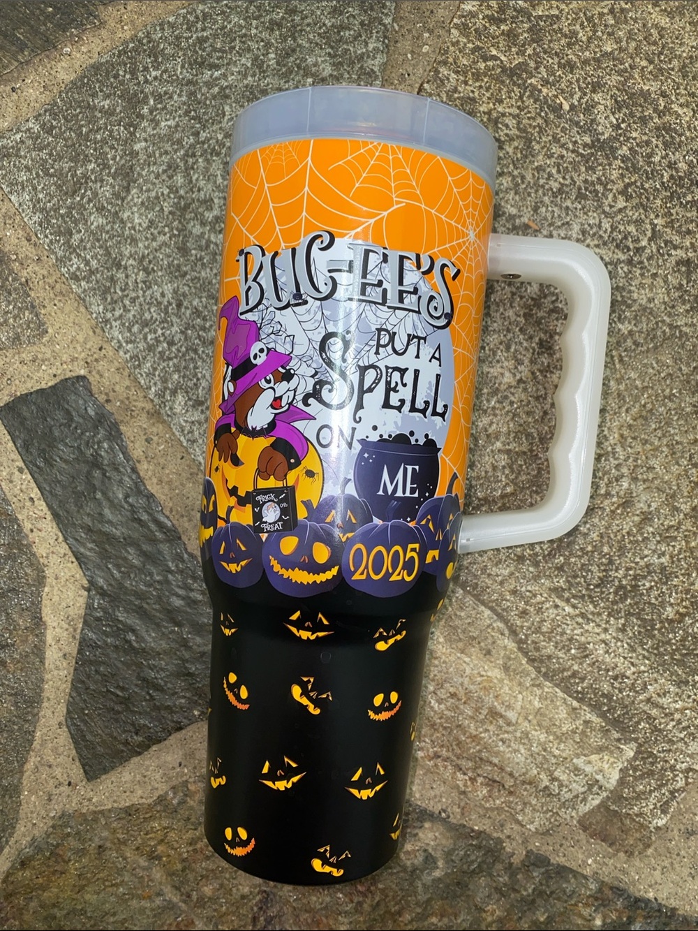 Buc-ees Halloween 2025 Travel Mug - put a spell on me